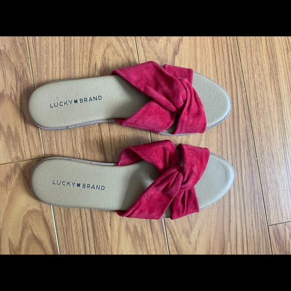 Lucky Brand red sandals - Picture 1 of 2